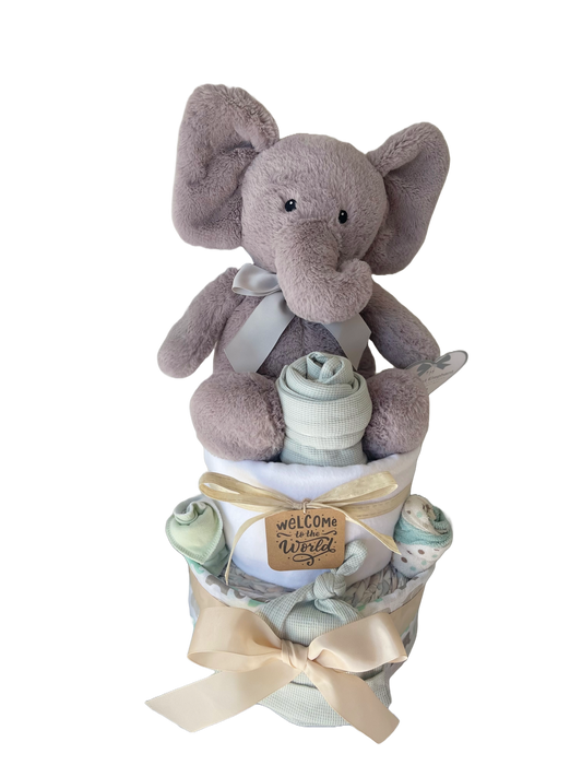 “My First Elephant” Nappy Cake