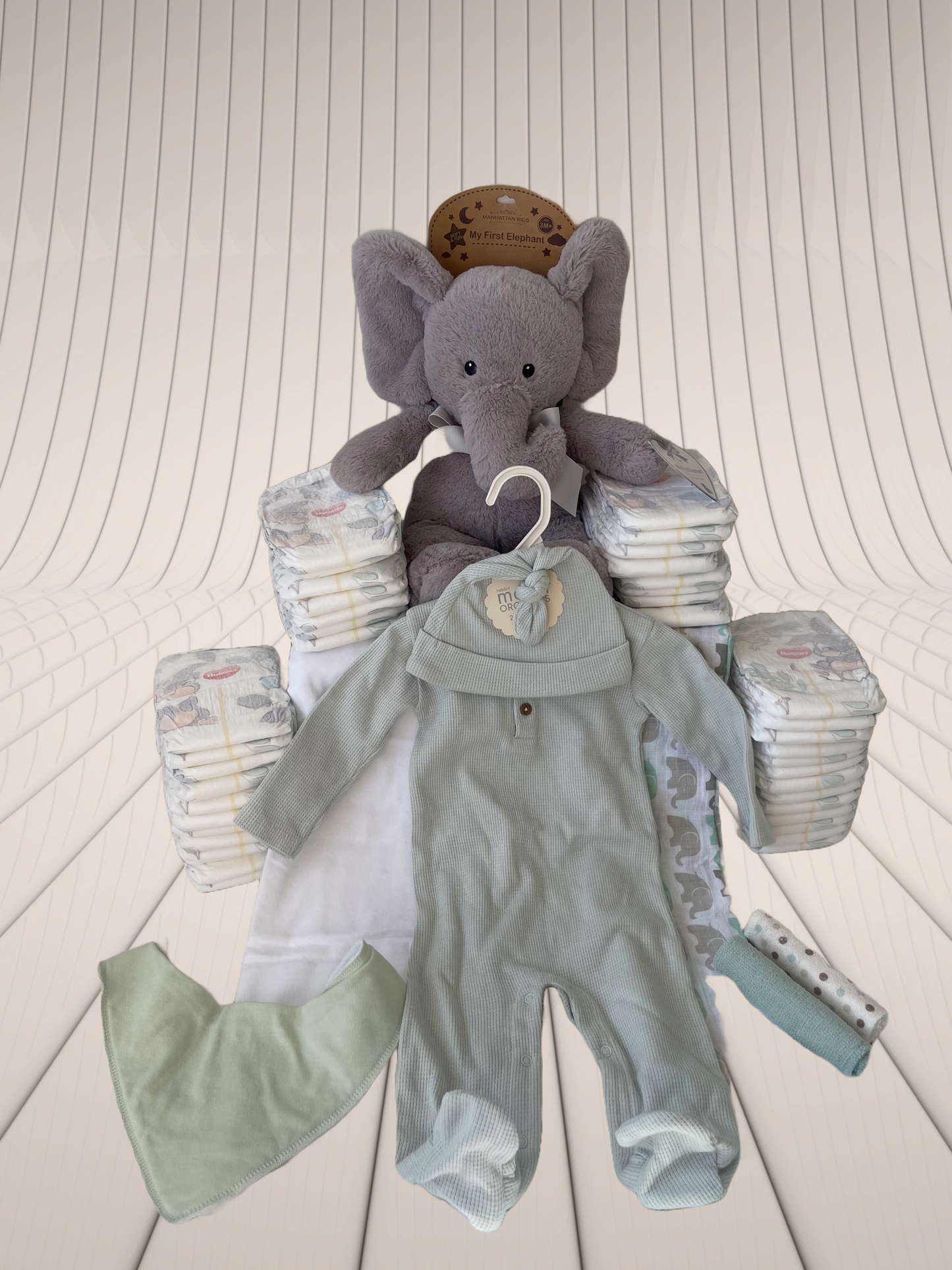 “My First Elephant” Nappy Cake