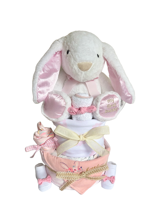 "My first bunny" Baby Girl Cake