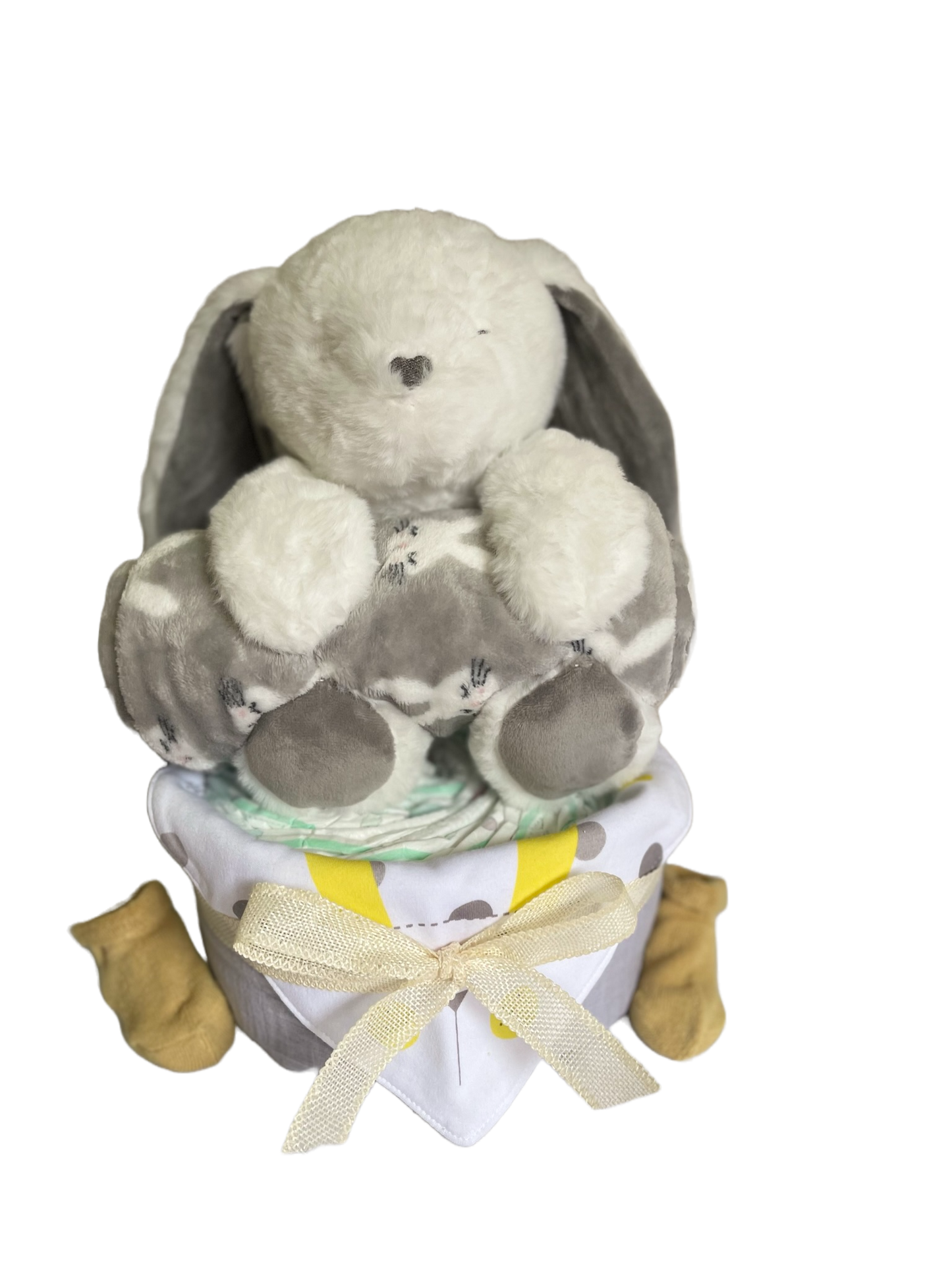 Baby Unisex Bunny Nappy Cake